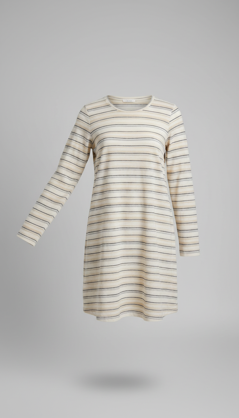 Fine Cotton Long Top with Side Vents