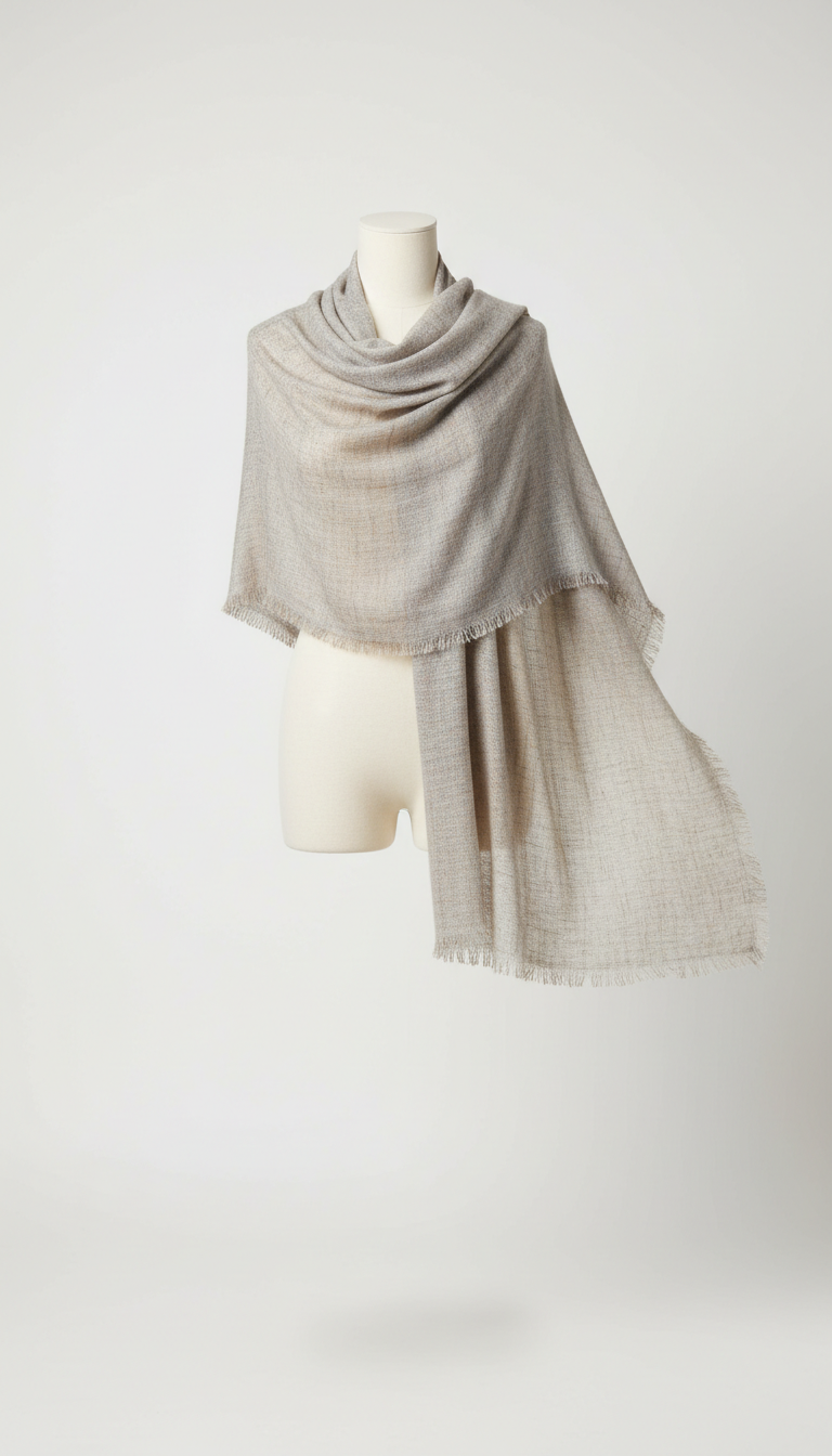 Lightweight Shawl in Whisper-Gauze Silk