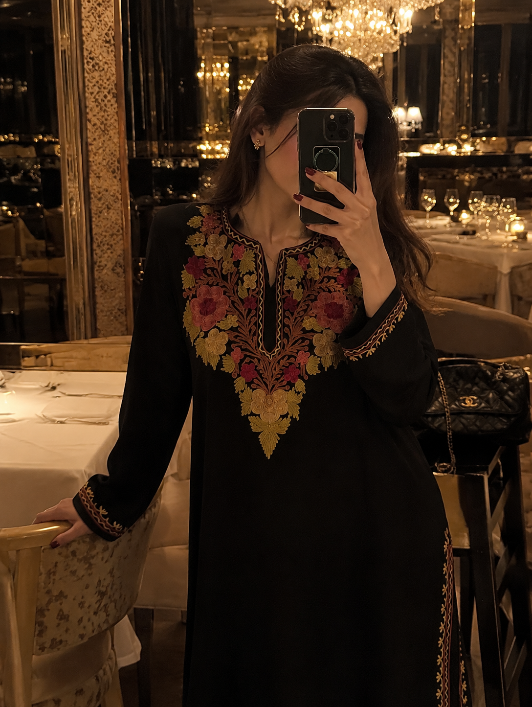 Black cotton kurti
